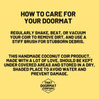 Come Back with a Warrant Doormat, Funny, Decorative Mat, Coir, Welcome Mat, Non-Slip, Indoor, Outdoor