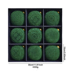 Elegant Velvet Christmas Balls 9Pack 10 Cm Hanging Ornaments Fit for Festive Home Decor Christmas Trees Hanging Ornaments