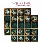 12/16Pcs 6Cm Wine Red Christmas Ball Ornaments Flocking Christmas Tree Party Decoration New Year Christmas Spheres Pendant Balls