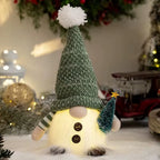 30Cm Glowing Knitted Gnome Doll Couple with Led Night Light 2025 Christmas Decorations Home Xmas Tree Decor New Year 2026 Gift