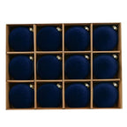 12Pc Christmas Velvet Flocked Fibers round Ball Ornament Creative DIY Christmas Ball Wreath and Christmas Tree Decoration