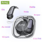 HTC NE38 OWS Wireless Translation Earbuds, Supports Real-Time Translation in 134 Languages with APP, Bluetooth 6.0 Earphones, IPX5 Waterproof, HIFI Sound Quality, Suitable for Office, Sports, Study and Audio Calls | Built-In Microphone | AI Headphones