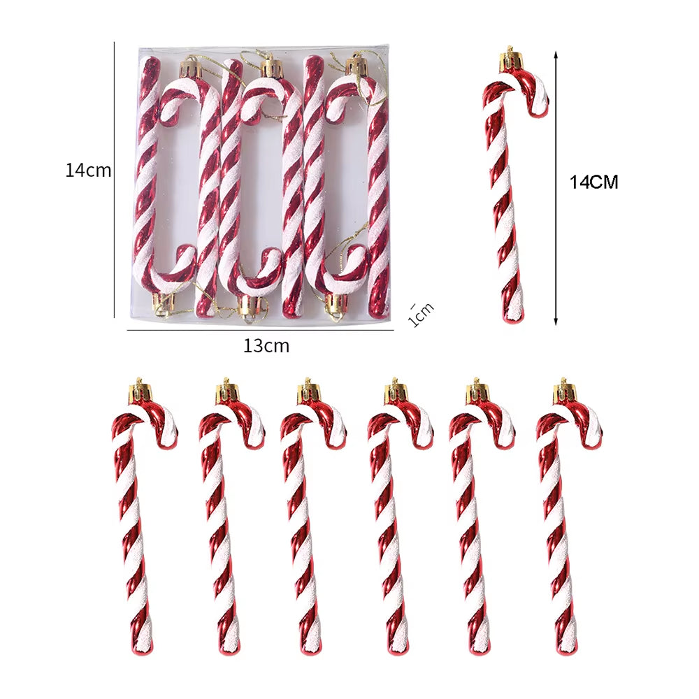 Candy Decorations for Christmas Tree,Red and Gold Candy Cane,Pine Cones,Christmas Home Decoration 2025,Xmas Tree Ornament