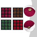 Elegant Velvet Christmas Balls 9Pack 10 Cm Hanging Ornaments Fit for Festive Home Decor Christmas Trees Hanging Ornaments