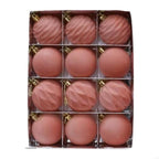 12 Velvety Christmas Tree Hanging Balls Party Decoration Multiple Color Set B03E