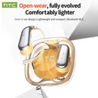 HTC NE38 OWS Wireless Translation Earbuds, Supports Real-Time Translation in 134 Languages with APP, Bluetooth 6.0 Earphones, IPX5 Waterproof, HIFI Sound Quality, Suitable for Office, Sports, Study and Audio Calls | Built-In Microphone | AI Headphones
