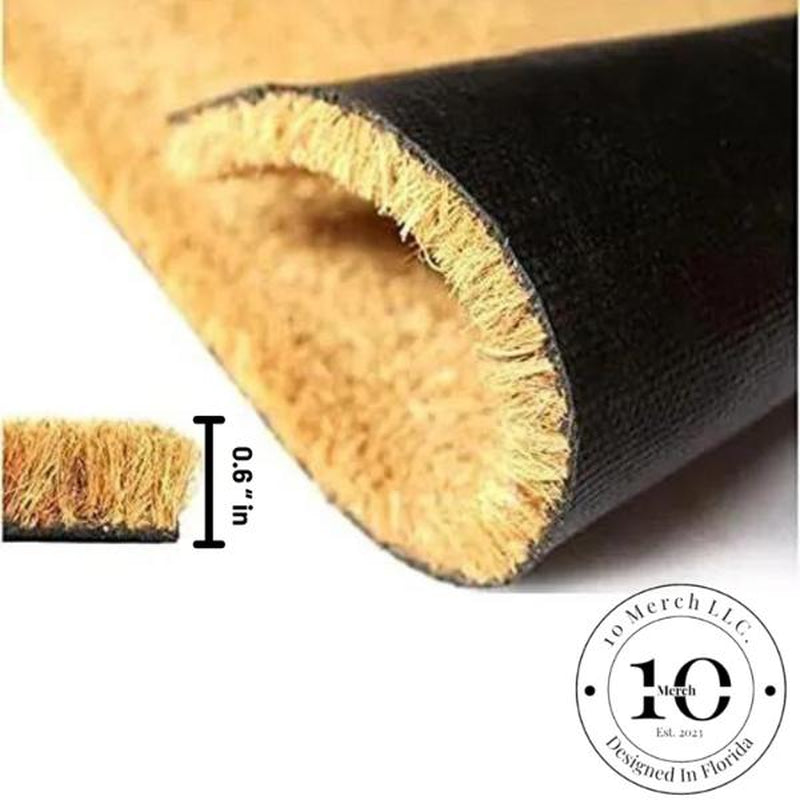 Come Back with a Warrant Doormat, Funny, Decorative Mat, Coir, Welcome Mat, Non-Slip, Indoor, Outdoor