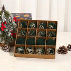 12/16Pcs 6Cm Wine Red Christmas Ball Ornaments Flocking Christmas Tree Party Decoration New Year Christmas Spheres Pendant Balls